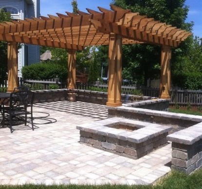 Patio with Brick Pavers in Naperville, IL