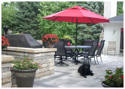 Patio with Brick Pavers in Naperville, IL